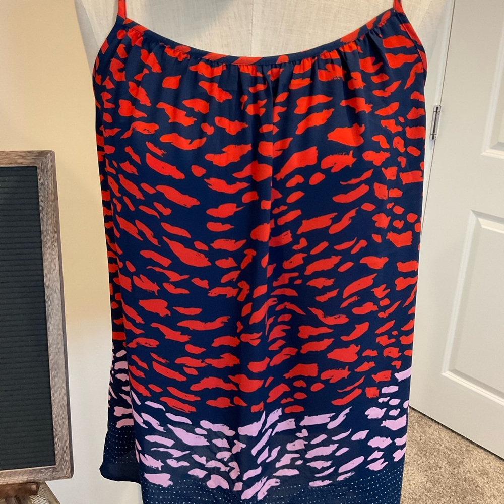 Red & pink leopard cabi tank